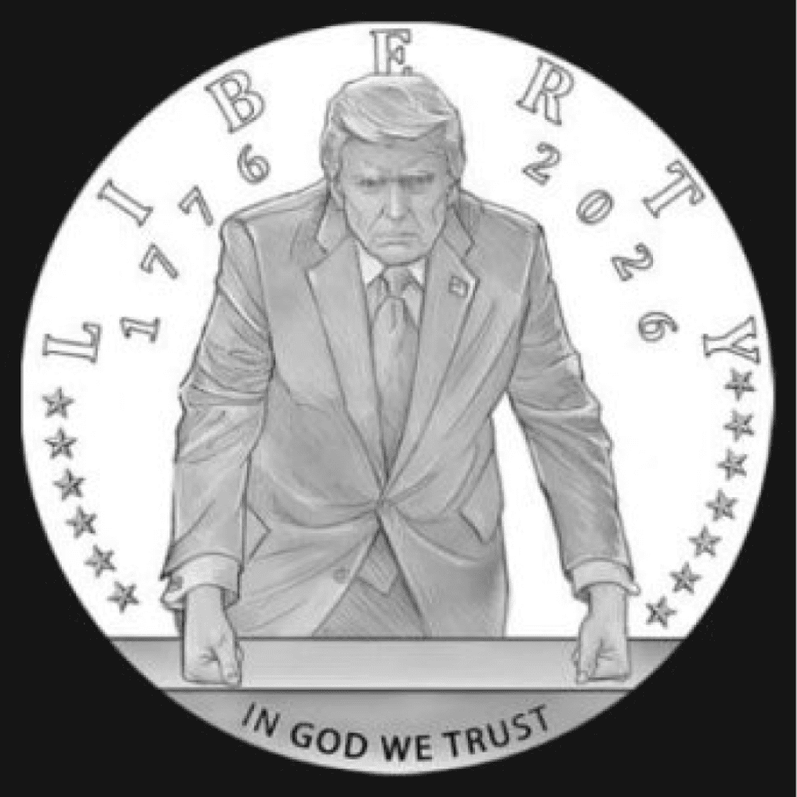 Gold Trump Coin
